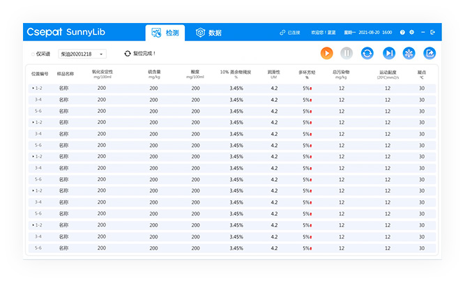 油氣檢測軟件UI界面設計